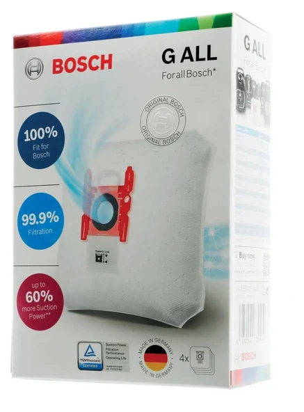Type G ALL BBZ41FGALL 4 Adet Toz Torbası
