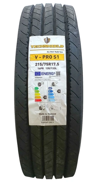 215/75 R17.5 135L 16PR VPRO S1 DÜZ M+S TECHSHIELD, 2025 TAYLAND ÜRETİM ürün görseli