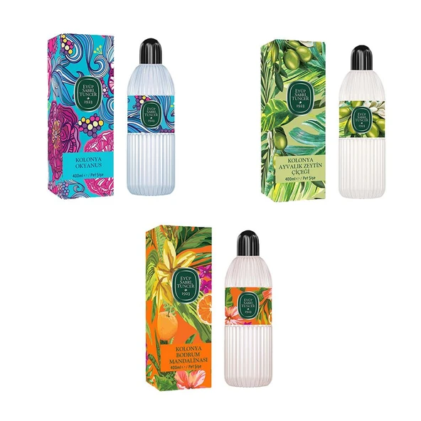 Eyüp Sabri Tuncer Kolonya Bodrum Mandalinası, Okyanus ve Ayvalık Zeytin Çiçeği ürün görseli