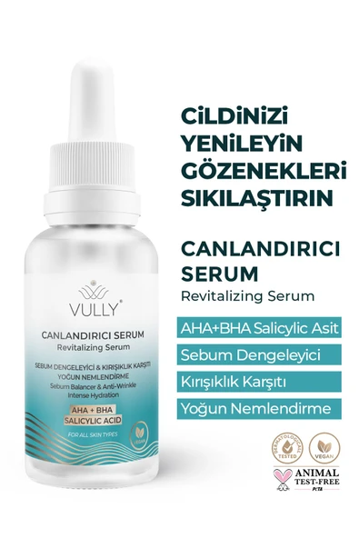 Kırışık Karşıtı - Sebum Dengeleyici - Yoğun Nemlendirici Canlandırıcı Serum 30 Ml (%10 Aha %2 Bha) - 1