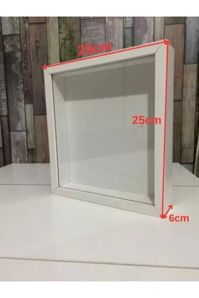 Anı Çerçevesi Söz Nişan Çiçeği Kutu Tasarımı 25cm-25cm - 2