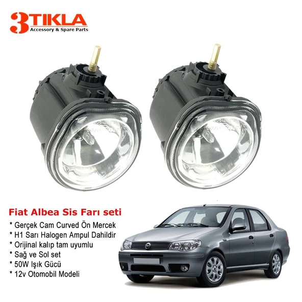 Fiat Albea 2004-2012 Sis Farı Seti - Resim 2