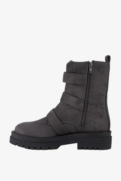 25-1410 Füme Nubuk Kadın Bot - Resim 3