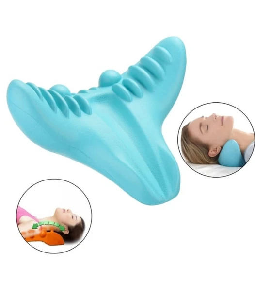 Ortopedik Servikal Boyun Masaj Yastığı Dik Duruş Destekleyici Omurilik Hörgüç Giderici Rahatlatıcı - 6
