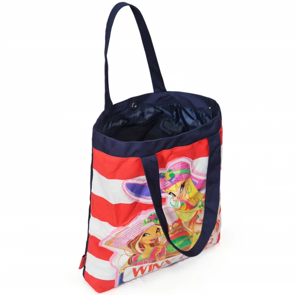 Winx Club Pembe Plaj Çanta - Resim 5