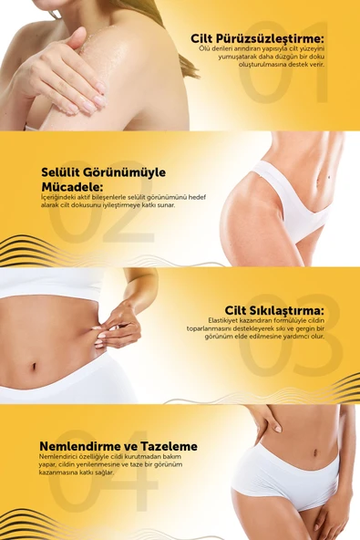 Selülit Karşıtı - Sıkılaştırıcı - Arındırıcı - Nemlendirici Mango Vücut Peelingi 250 Ml - 3