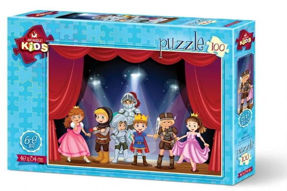 Art Kids 100 Parça Minik Tiyatrocular Çocuk Puzzle (6-8 Yaş) - 2