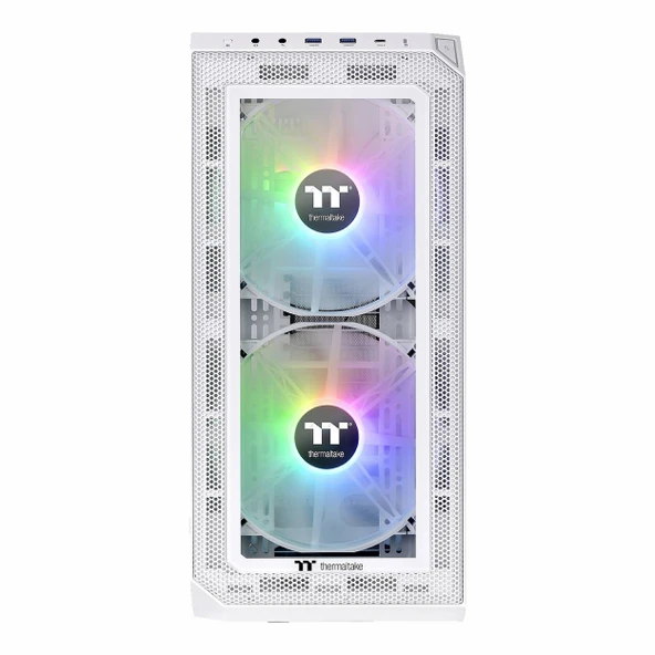 Thermaltake View 300MX USB 3.2 ARGB eATX Mid Tower Beyaz Kasa - Resim 2