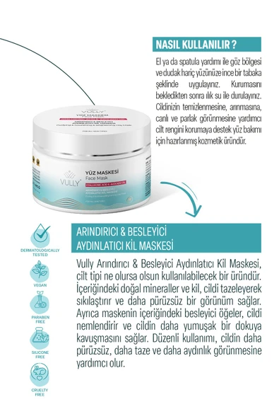 Arındırıcı Besleyici Aydınlatıcı Yüz Için Kil Maskesi 150 Ml (hyaluronıc Acıd - Avacado Oıl) - 6