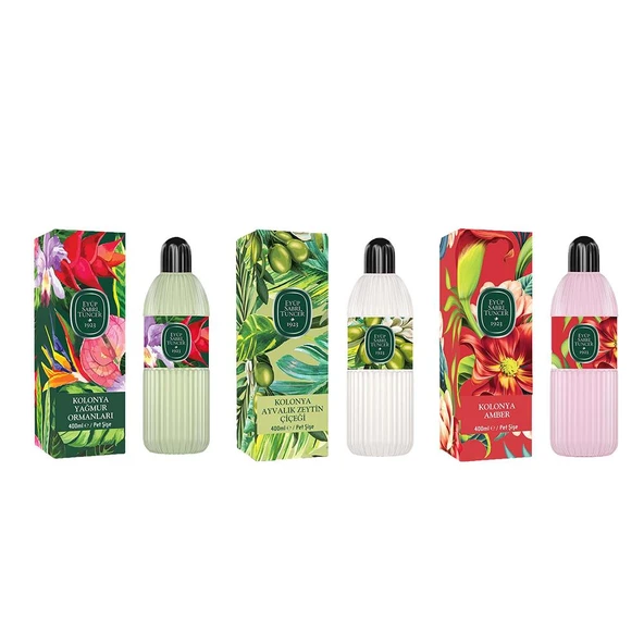 Eyüp Sabri Tuncer Kolonya Yağmur Ormanları, Ayvalık Zeytin Çiçeği ve Amber Pet Şişe 400 ml ürün görseli