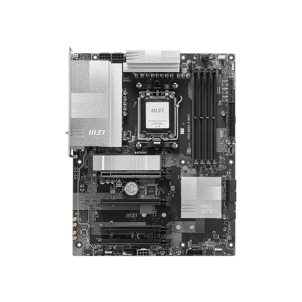 MSI PRO B850-P WIFI AMD Ryzen B850 AM5 Soket 8200MT/s Wi-Fi 7 ATX Anakart - Resim 2