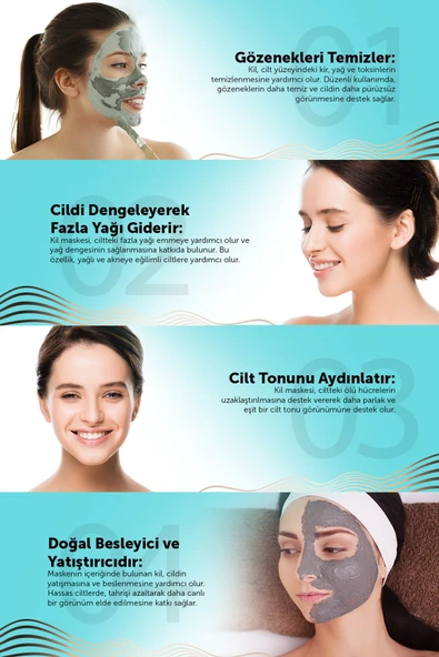 Arındırıcı Besleyici Aydınlatıcı Yüz Için Kil Maskesi 150 Ml (hyaluronıc Acıd - Avacado Oıl) - 3