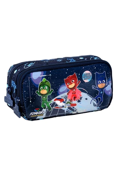 Me Çanta PJ Mask Space Lacivert Erkek Çocuk Kalemlik - İki Bölmeli