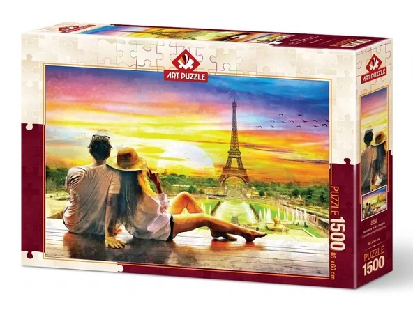 Art Puzzle Günbatımında Romantizm 1500 Parça Puzzle