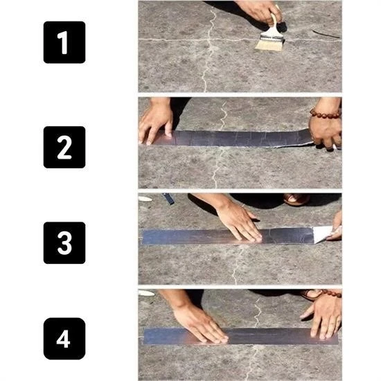 5 li Su Geçirmez Çatlak Bandı 10cm 5m Yüksek Sıcaklık Dayanıklı Çatı Boru Duvar Onarım Çamur Bant - 4