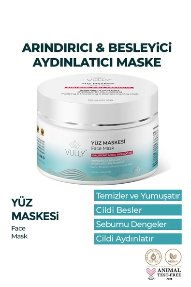 Arındırıcı Besleyici Aydınlatıcı Yüz Için Kil Maskesi 150 Ml (hyaluronıc Acıd - Avacado Oıl) - 1