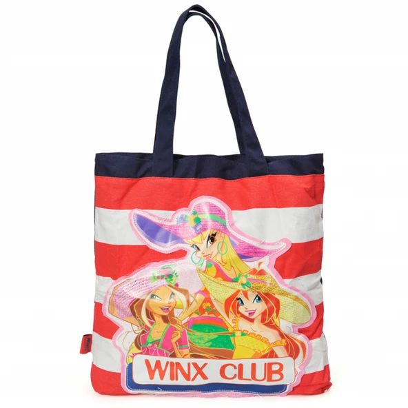 Winx Club Pembe Plaj Çanta - Resim 2