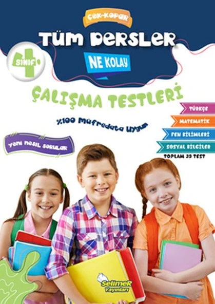 4. Sınıf Tüm Dersler Çek-Kopar Ne Kolay Çalışma Testleri ürün görseli 1