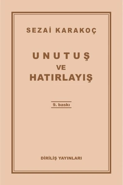 Unutuş ve Hatırlayış ürün görseli 1