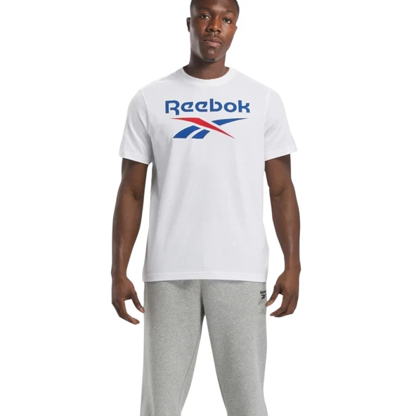 3F,Reebok Identıty Stacked L,Beyaz Erkek Tişört 101528058