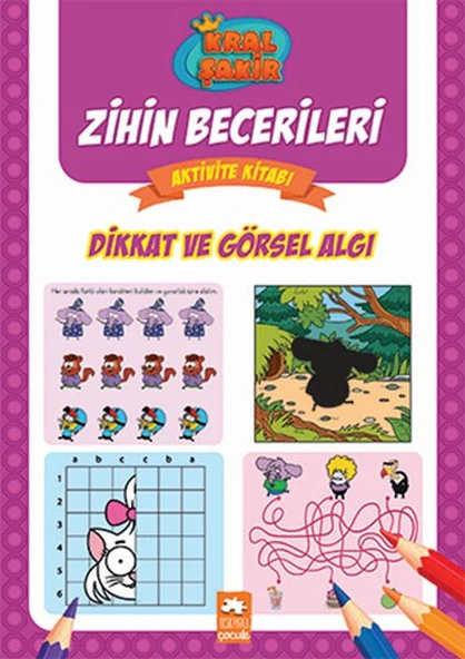 Dikkat ve Görsel Algı - Kral Şakir Zihin Becerileri Aktivite Kitabı ürün görseli 1