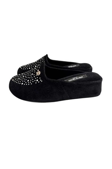 Pierre Cardin Taşlı Kapalı Kışlık Bayan Terlik Halı Terliği - Resim 6