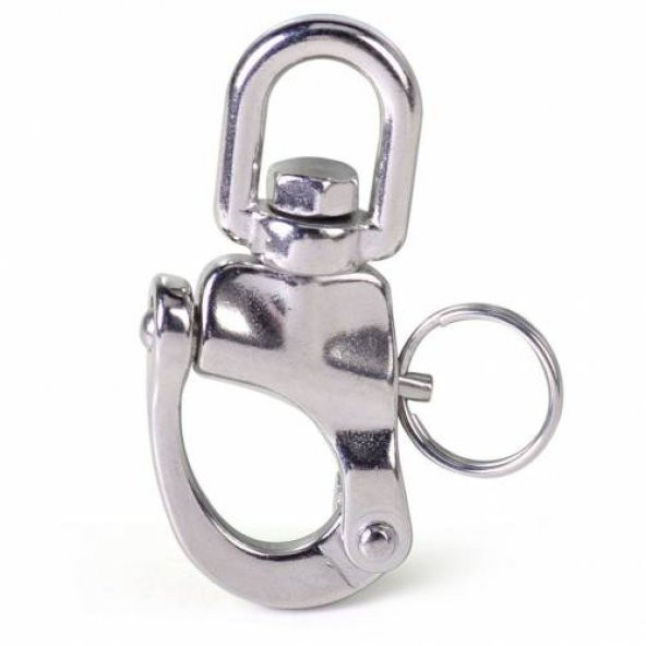 SEALUX SNAP SHACKLE FIRDÖNDÜ KİLİTLİ KROM MANDAR KİLİDİ 16mm TEKNE YAT