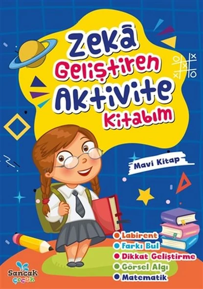 Zeka Geliştiren Aktivite Kitabım - Mavi Kitap ürün görseli 1