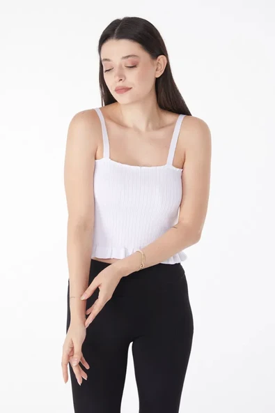 Yazlık triko crop - Resim 4