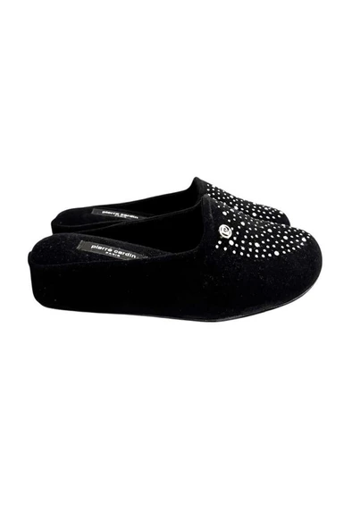 Pierre Cardin Taşlı Kapalı Kışlık Bayan Terlik Halı Terliği - Resim 5