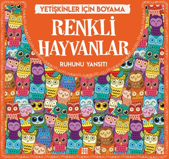Renkli Hayvanlar - Yetişkinler İçin Boyama ürün görseli 1