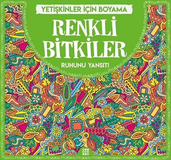 Renkli Bitkiler - Yetişkinler İçin Boyama ürün görseli 1
