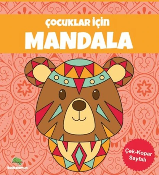 Çocuklar İçin Mandala - Turuncu - 1