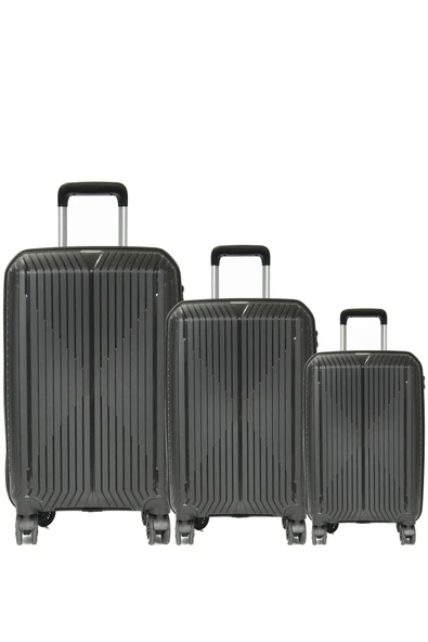 GRND 10728 PP CARMILLA- Büyük + Orta + Kabin Boy Valiz / Bavul Seti - Siyah