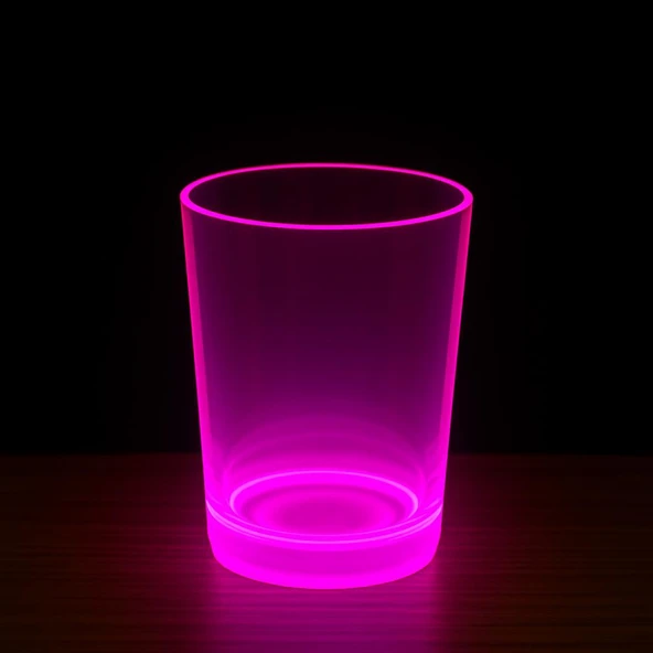 PartyGlow Neon Pembe Bardak 8.5 x 10.5 cm - 1