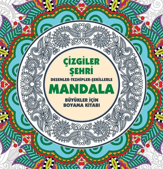 Çizgiler Şehri - Mandala (Büyükler İçin Boyama) - 1