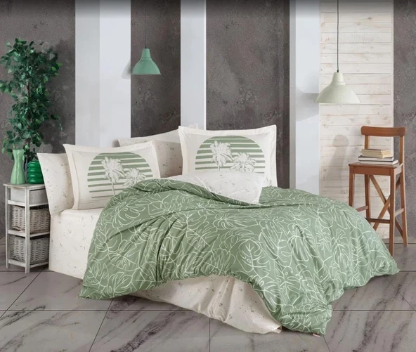 Çift Kişilik Ranforce Nev Takımı Eva Yeşil ürün görseli 1
