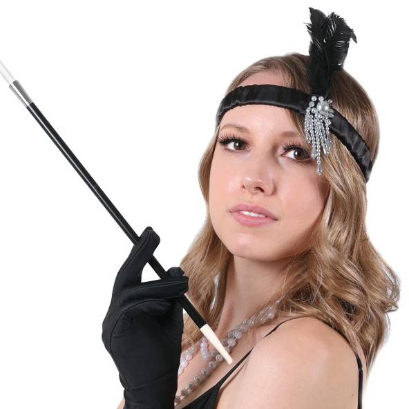 Uzun Sigara Ağızlık 70li 80li 90lı Yıllar Retro Parti 30 cm - Resim 2