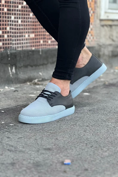 Gri Triko Erkek Casual Ayakkabı - Resim 3