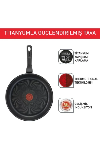 Tefal 3x Titanium Force Tava 20cm - 4