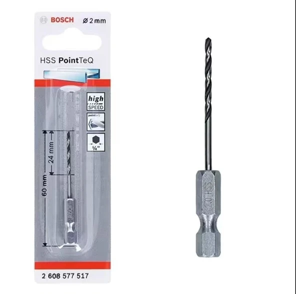 Pointteq Altıgen Şaftlı Hss Matkap Ucu 2 mm - 1