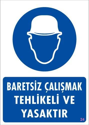 Baret Giy Uyarı Levhası 25x35 KOD:24 ürün görseli 1