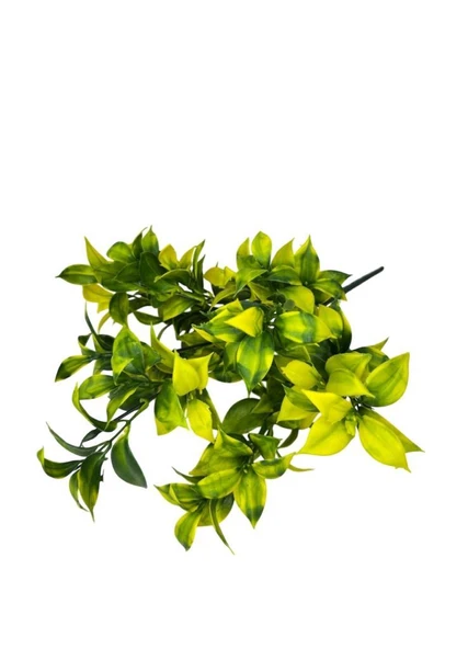 Yapay Çiçek Sarı Yeşil Limon Yaprağı Demet Şimşir Demeti Garnitür Aradal Dekoratif Yapay Bitki - Resim 7