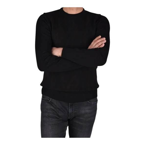 Bisiklet Yaka Desenli Kazak - 12