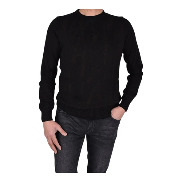 Bisiklet Yaka Desenli Kazak - 9