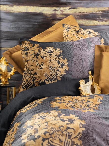 Çift Kişilik Saten Nev Takımı Jadira Bej - Resim 2