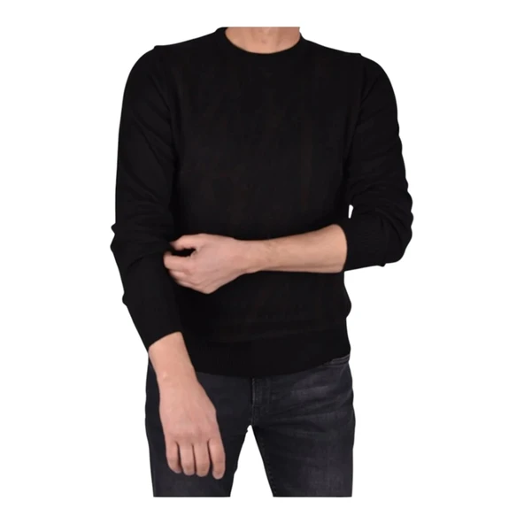 Bisiklet Yaka Desenli Kazak - 10