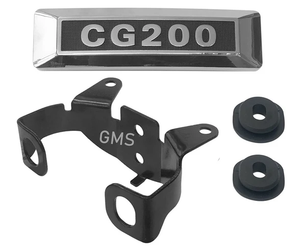 CG 200 Far Altı Amblem Bağlantı Seti – Metal Braket ve Kauçuk Takozlu - Resim 2