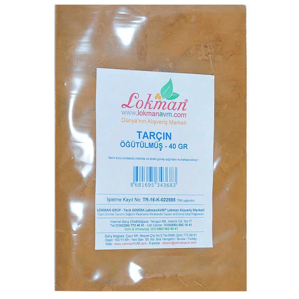 Tarçın Öğütülmüş Doğal 40 Gr Paket - 2