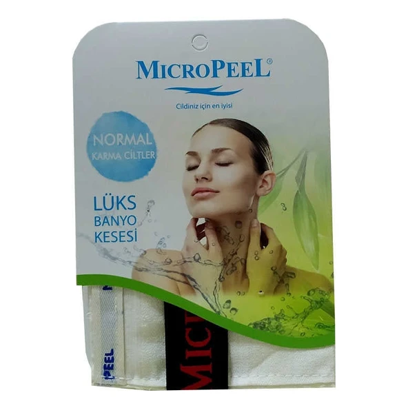 İpek Karma Cilt İçin Banyo Kesesi Beyaz 16X25 - 2